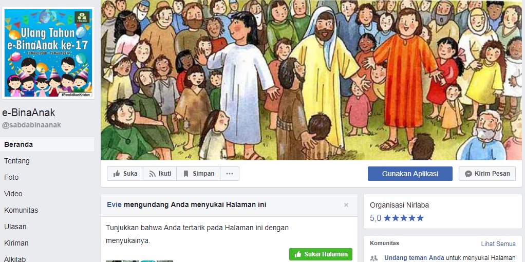 Pelayanan Grup Facebook dari Yayasan Lembaga SABDA (YLSA) 