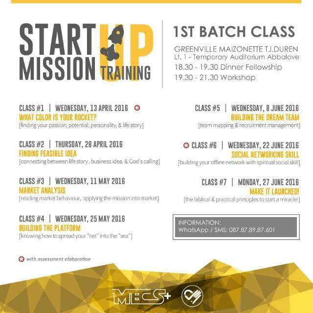 Follow up Start Mission Up: 1st Batch Class