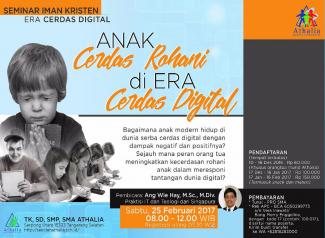 Seminar IT: “Anak Cerdas Rohani di Era Cerdas Digital”